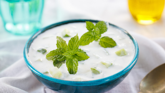 Cacik - Traditional Turkish yogurt, cucumber and mint tapas