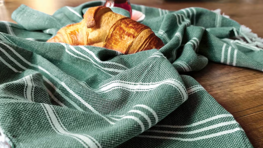 Traditional mini Turkish kitchen towel with bakery