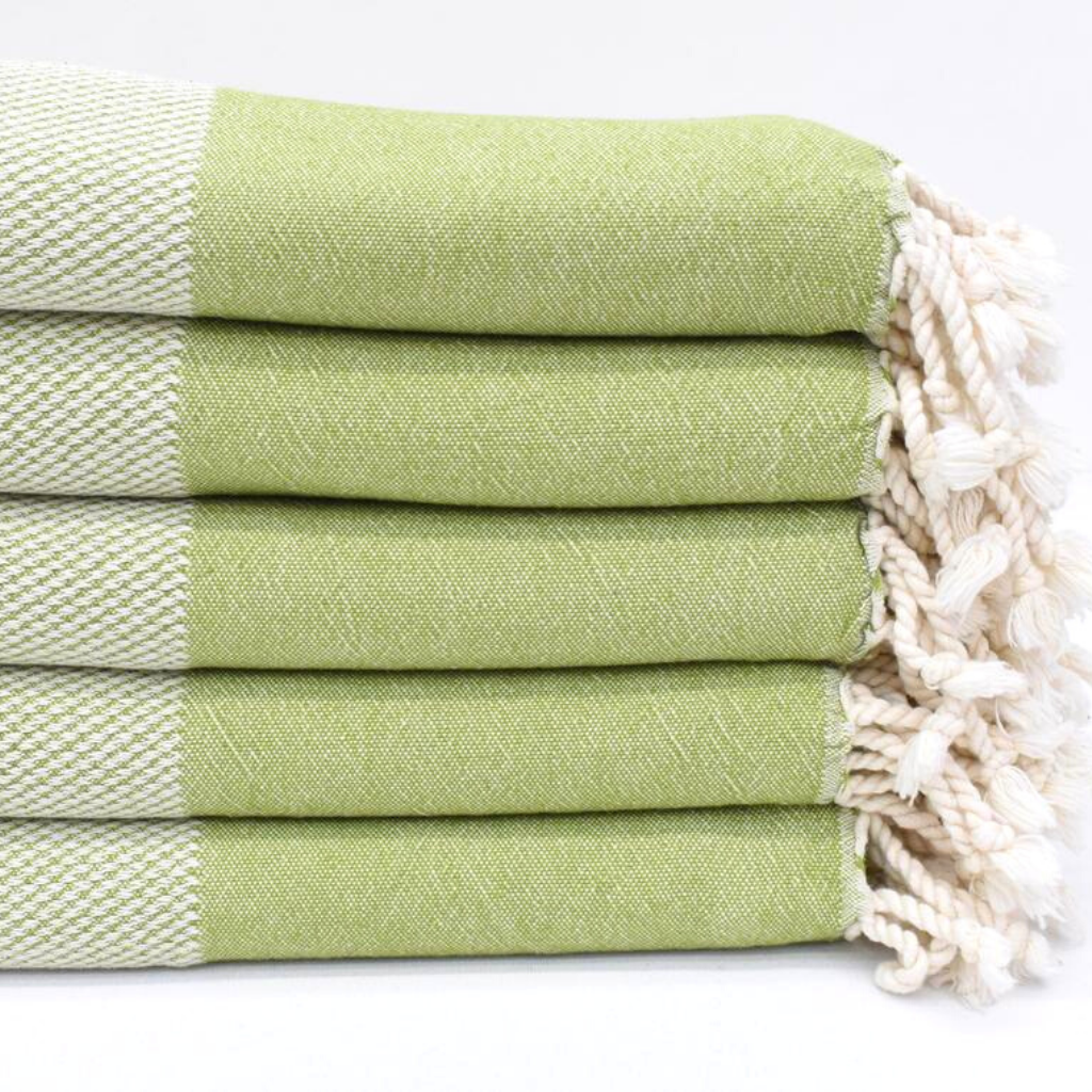 DENIZLI Turkish Bath Towels in green