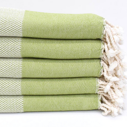 DENIZLI Turkish Bath Towels in green