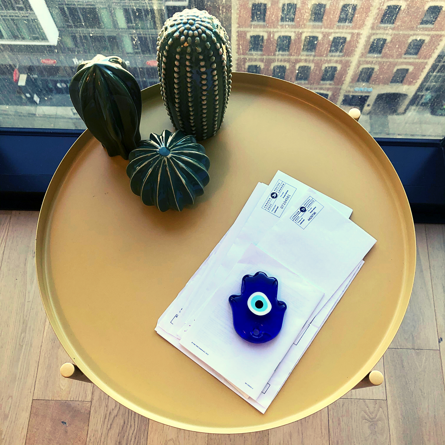 NAZAR Evil Eye Hamsa as paperweight