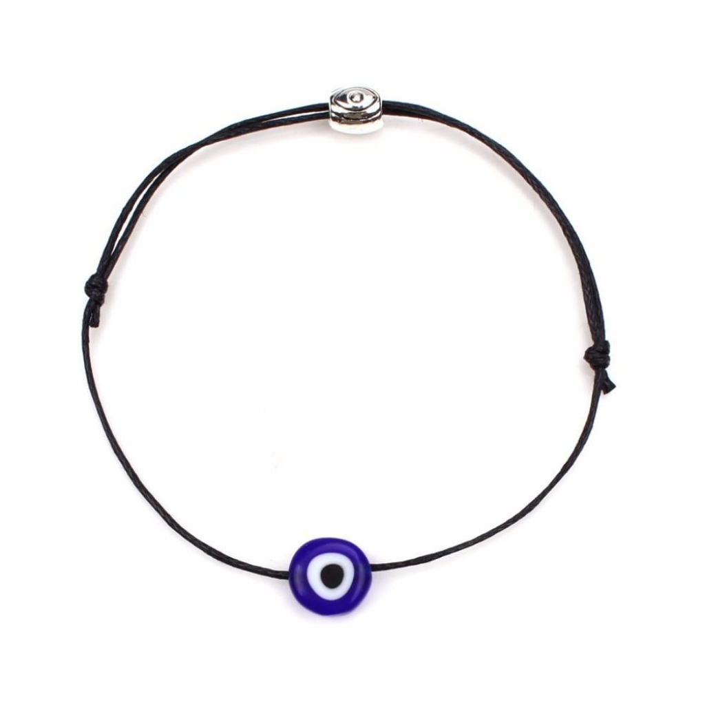 Black NAZAR Turkish Lucky Evil Eye Cord Bracelet