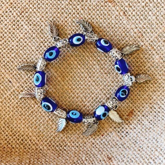 NAZAR & LEAVES Evil Eye Bracelet